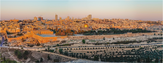 Panoramic Sunrise in Jerusalem
